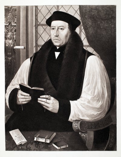 Thomas Cranmer, Erzbischof von Canterbury, 1546, veröffentlicht 1902 von Gerlach Flicke